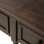TREXM Espresso Console Table with Storage Drawers