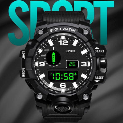 Multi functional outdoor men's electronic watch for male and female students running sports watch - Korvel