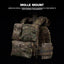 Lightweight MOLLE Back Panel for Tactical Vests