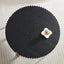 Modern Handcraft Drum Coffee Table 31.5 inch Round Coffee Table for Living Room,Small Coffee Table with Sturdy Pedestal,Black - Korvel