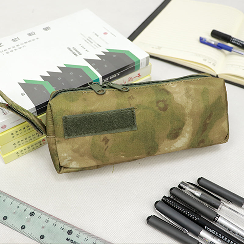 Cold War-era large-capacity tactical storage bag – versatile MOLLE-compatible pouch for students/stationery or tactical use. - Korvel