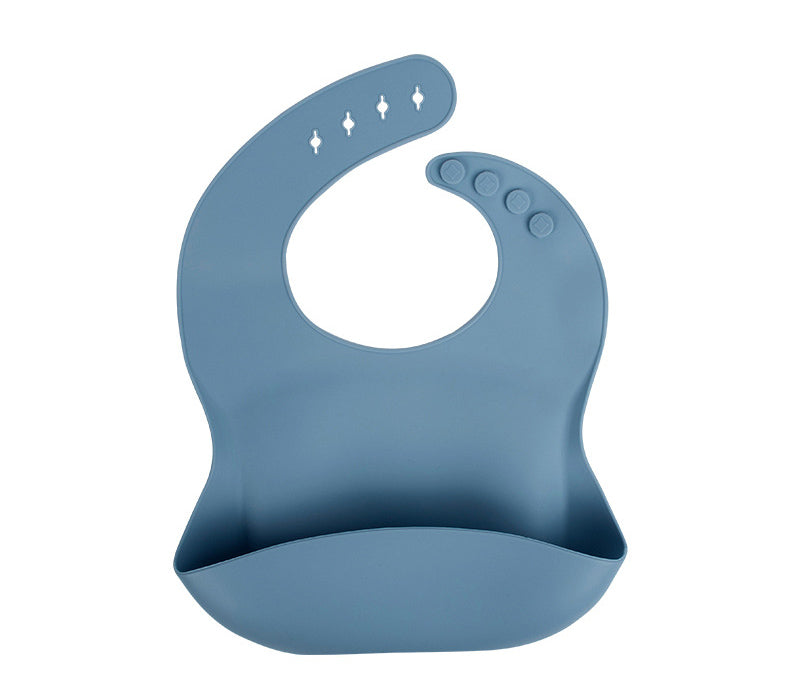Baby silicone rice bag Baby rice bag bib Baby saliva towel waterproof mouth bag No wash and oil proof - Korvel