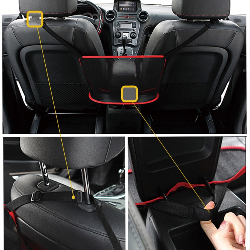 Universal Car Net Pocket Handbag Holder Organizer