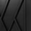 4 Door Wooden Twill Sideboard - Vintage Black & Dark Walnut