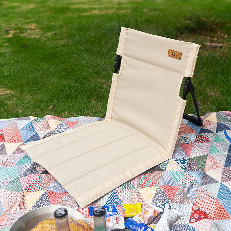 Outdoor camping backrest cushion chair portable folding chair tent leisure chair balcony park lawn picnic chair - Korvel