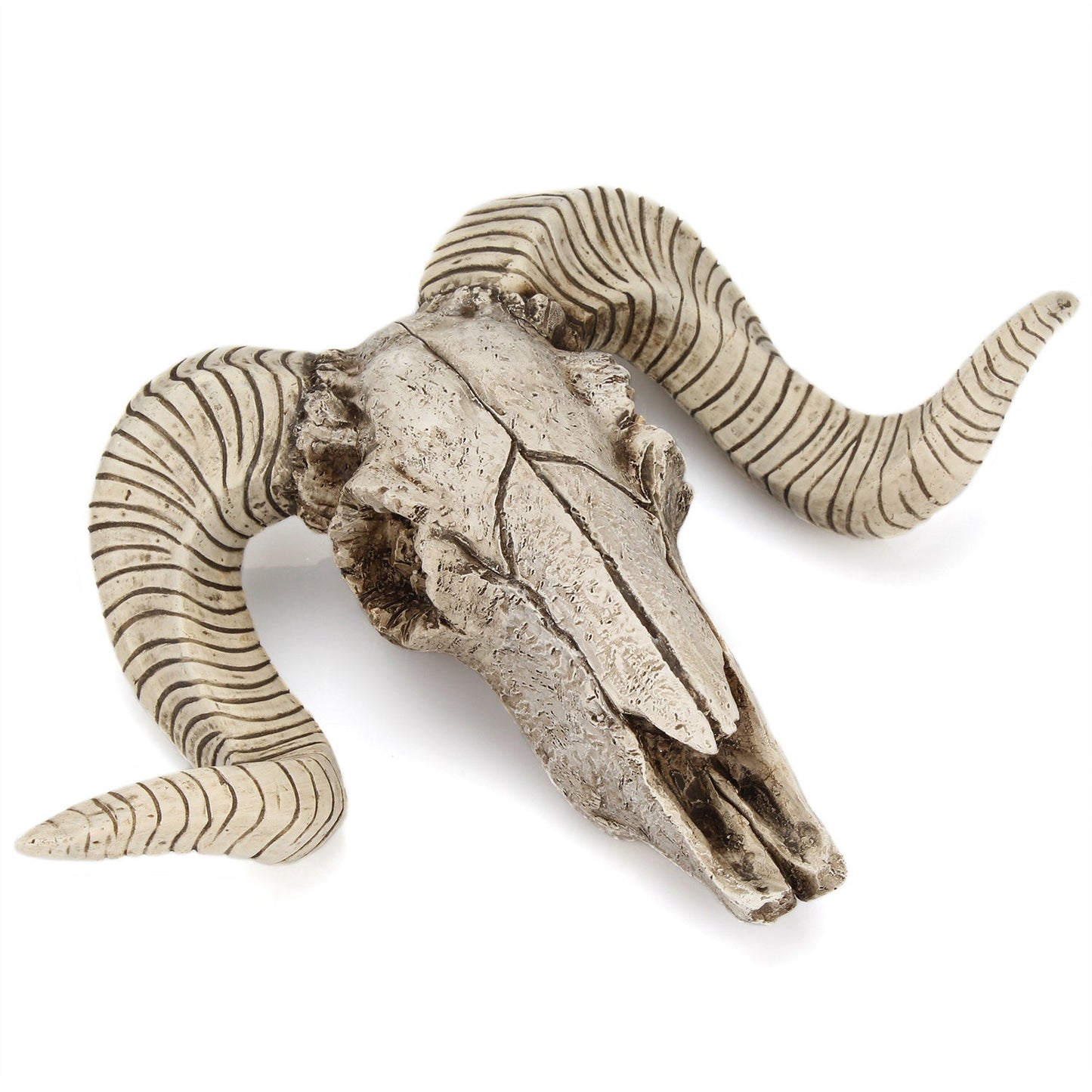 Horned Skull Wall Hanging Creative Home Living Room Decor Retro Resin Craft - Korvel