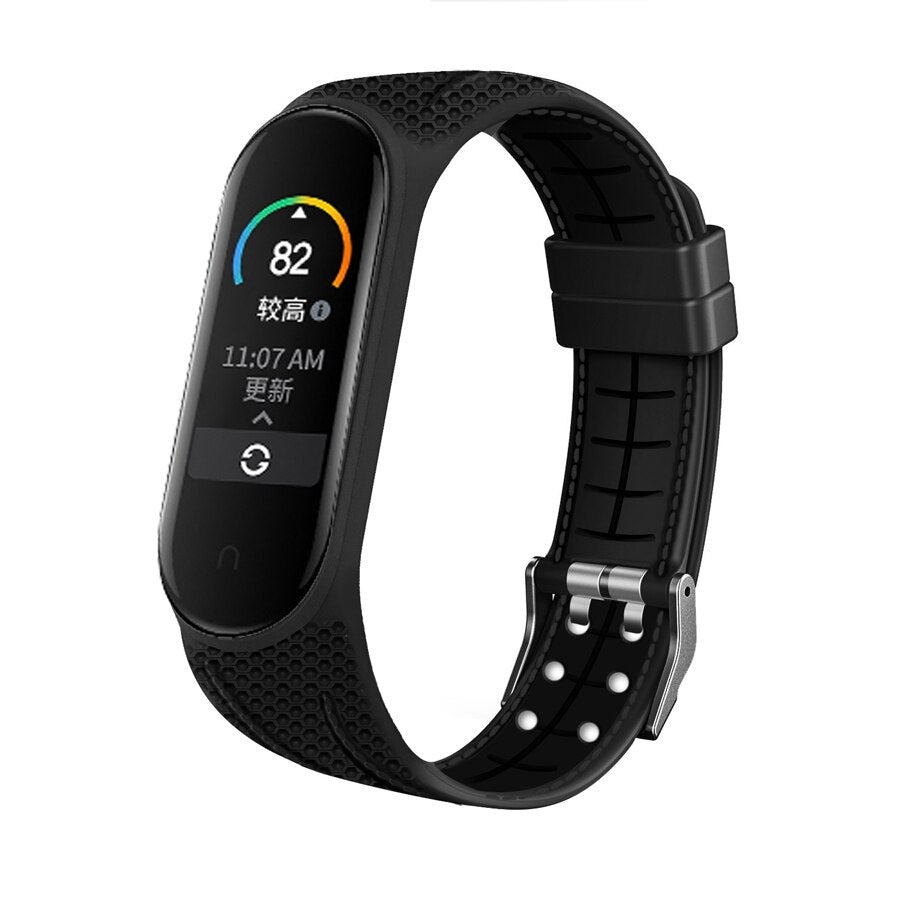 Bracelet Sport à Double Ligne pour Xiaomi Mi Band 3/4/5
