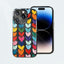 Coque iPhone transparente élégante avec design artistique