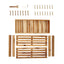Acacia Wood Shoe Rack Bench Strong Weight Bearing Upto 200 LBS Best Ideas For Entryway Frontdoor Bathroom, Natural Color. - Korvel