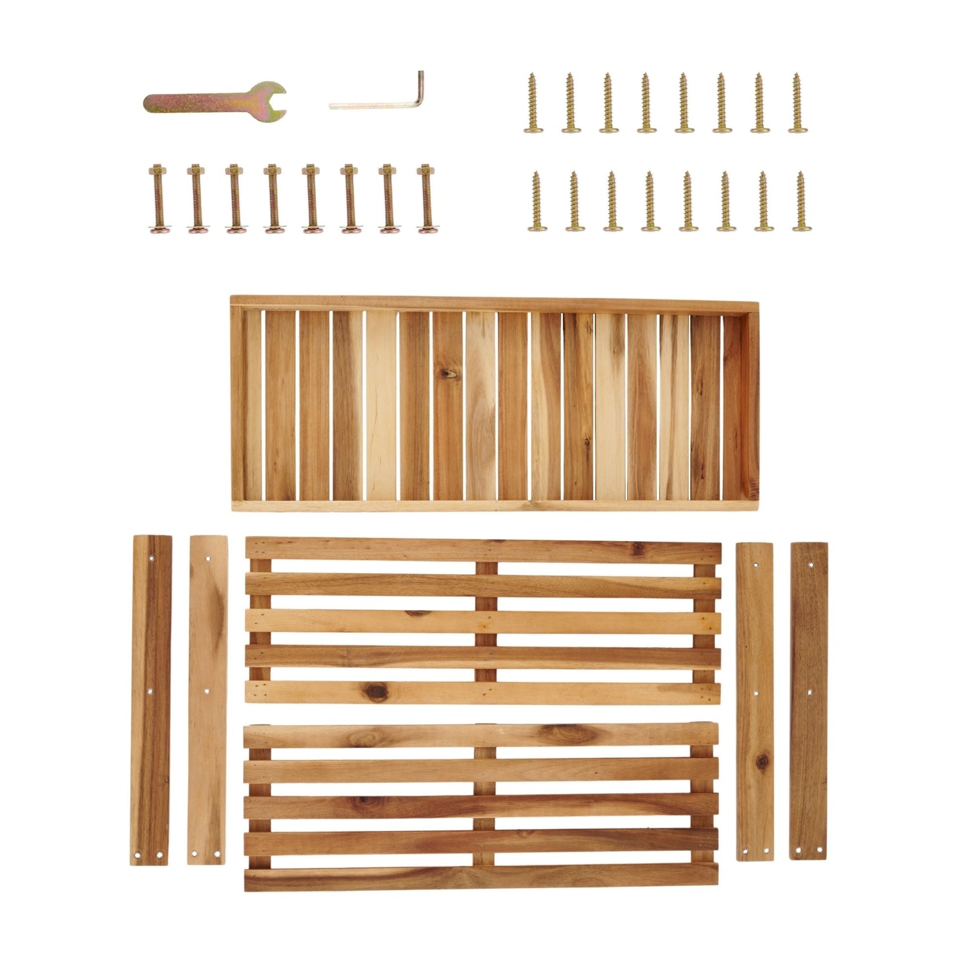Acacia Wood Shoe Rack Bench Strong Weight Bearing Upto 200 LBS Best Ideas For Entryway Frontdoor Bathroom, Natural Color. - Korvel