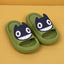 Big-Eyed Black Cat Cartoon Sandals One-Piece Soft Bottom Soft Face Parent-Child Amazon Baby Children's Slippers - Korvel