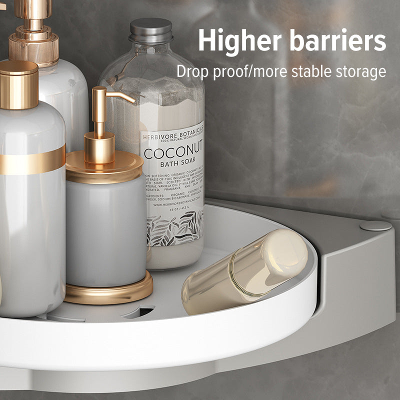 Rotating Wall-Mounted Toilet Triangle Storage Rack