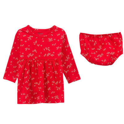 Charming Red Horseshoe Ruffle Dress for Girls | Wrangler - Korvel