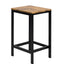 TREXM 5-piece compact bar table with table and stool - modern industrial design brown - Korvel