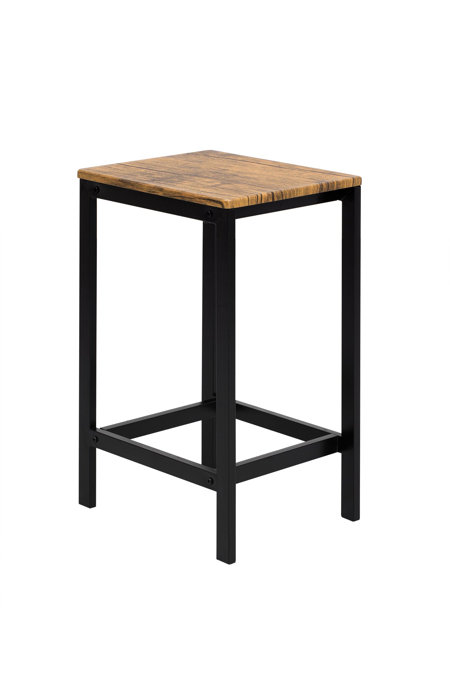 TREXM 5-piece compact bar table with table and stool - modern industrial design brown - Korvel