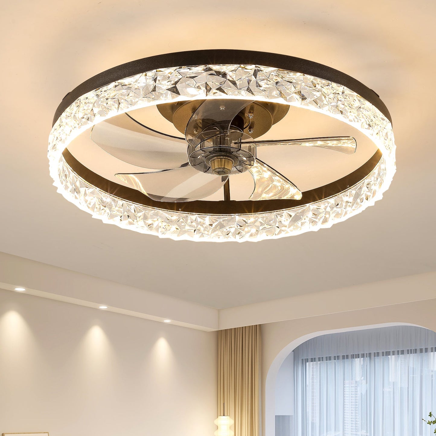Ceiling Fan with Lights Dimmable LED - Korvel