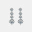 Boucles d'oreilles en argent sterling 925 de 4 carats en moissanite