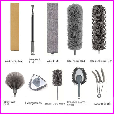 Duster for Home Dusting and Ceiling Cleaning with Extendable Handle - Korvel