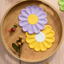 Creative Daisy Flower Household Oil and Heat Resistant Small Fresh Japanese and Korean Bowl and Plate Mats - Korvel