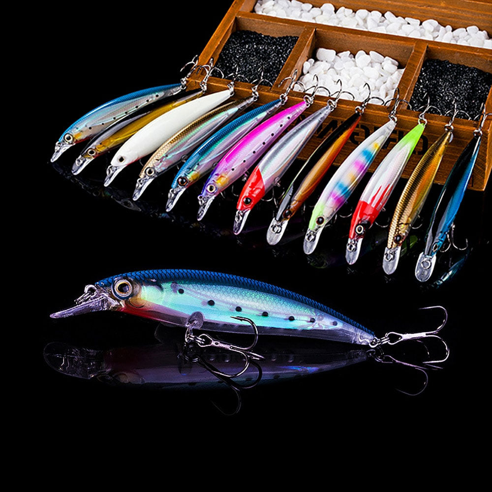 Fishing Wobblers Lure For Fishing Minnow 11cm 14g  All Goods For Fish Lures Artificial Bait Pencil Feeder Luminous Fishing - Korvel