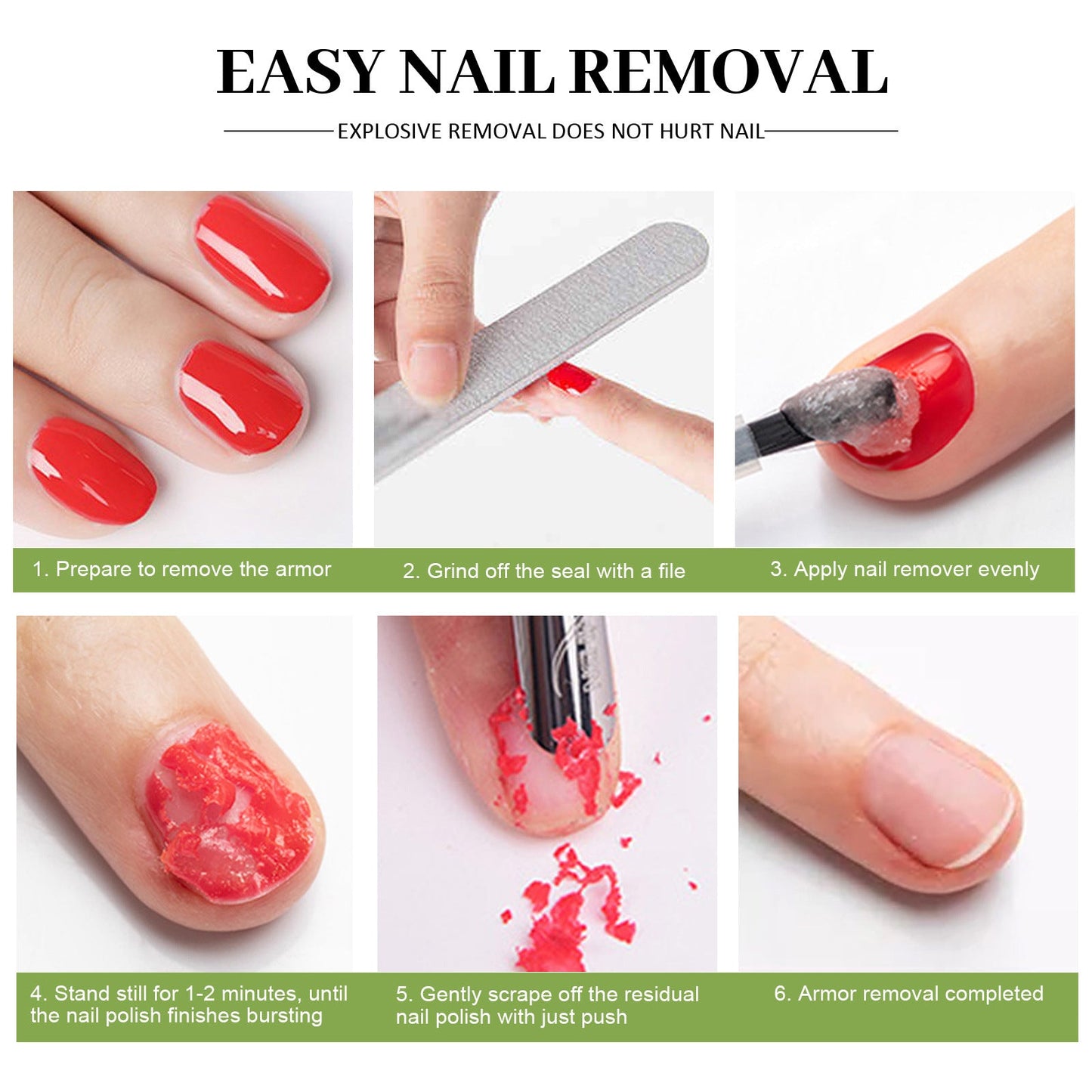 Dissolvant à Vernis à Ongles Burst - Formule Douce et Efficace