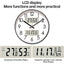 Horloge murale électronique avec calendrier 2025 - Design moderne