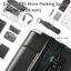 Hardshell Luggage Sets 3 Pcs Spinner Suitcase with TSA Lock Lightweight 20''24''28'' Black + ABS - Korvel