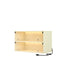 Off white Glass Door Shoe Box Shoe Storage Cabinet For Sneakers With RGB Led Light - Korvel