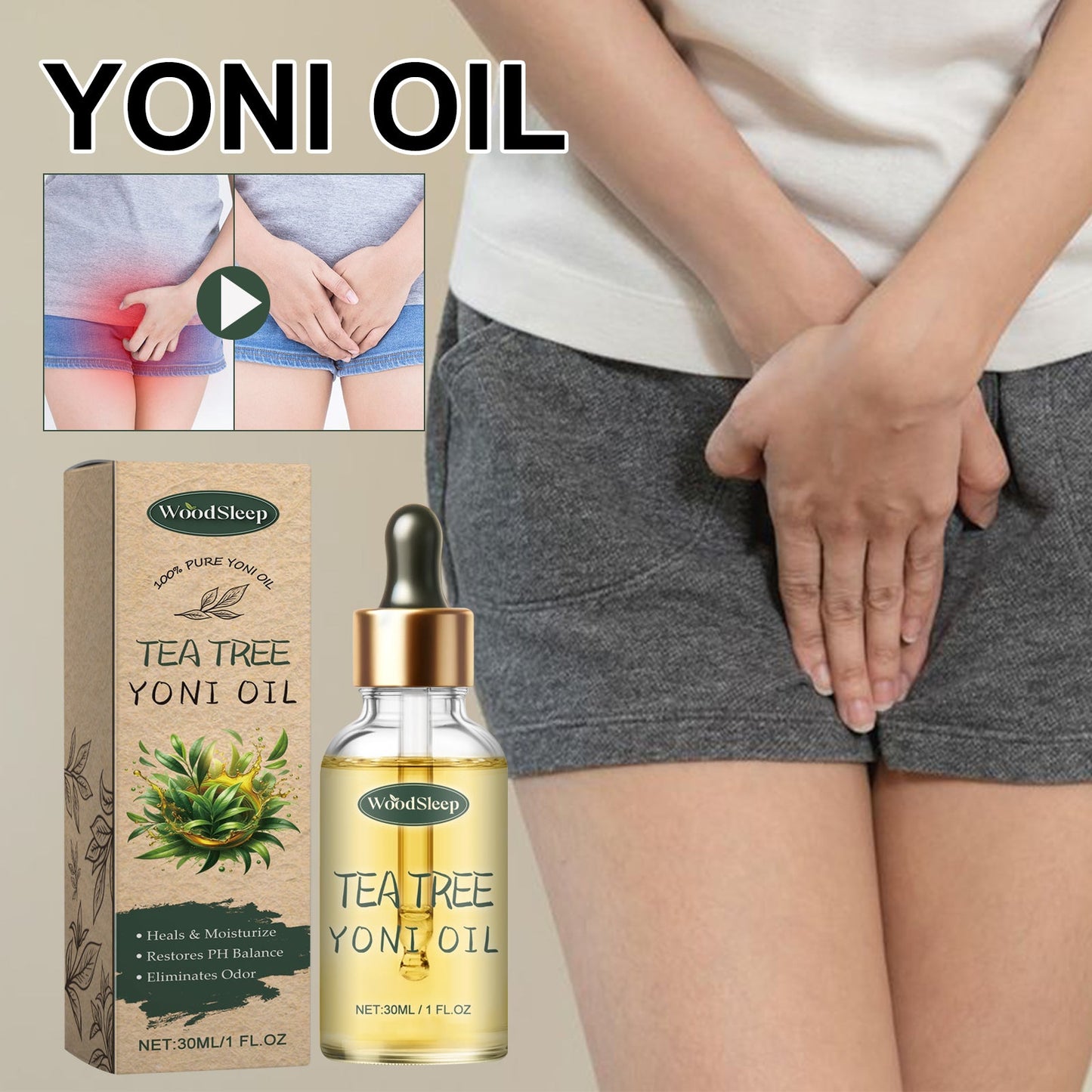 Premium Tea Tree Yoni Oil for Personal Care