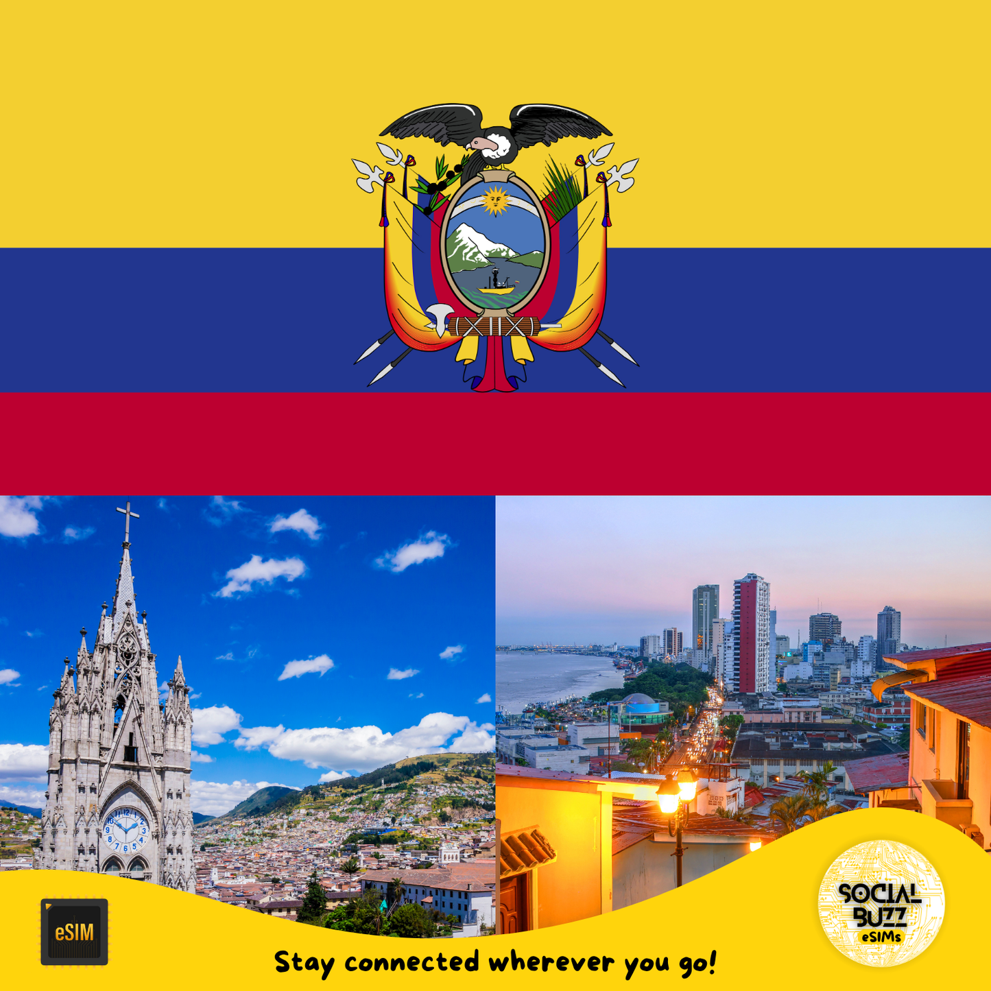 Plan de Datos de Internet eSIM en Ecuador