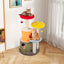 43-Inch Multicolor Cat Tree with 2 Condos and Padded Platforms