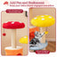 43-Inch Multicolor Cat Tree with 2 Condos and Padded Platforms