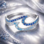 Elegant 925 Sterling Silver White Gold Plated CZ Ring for Women