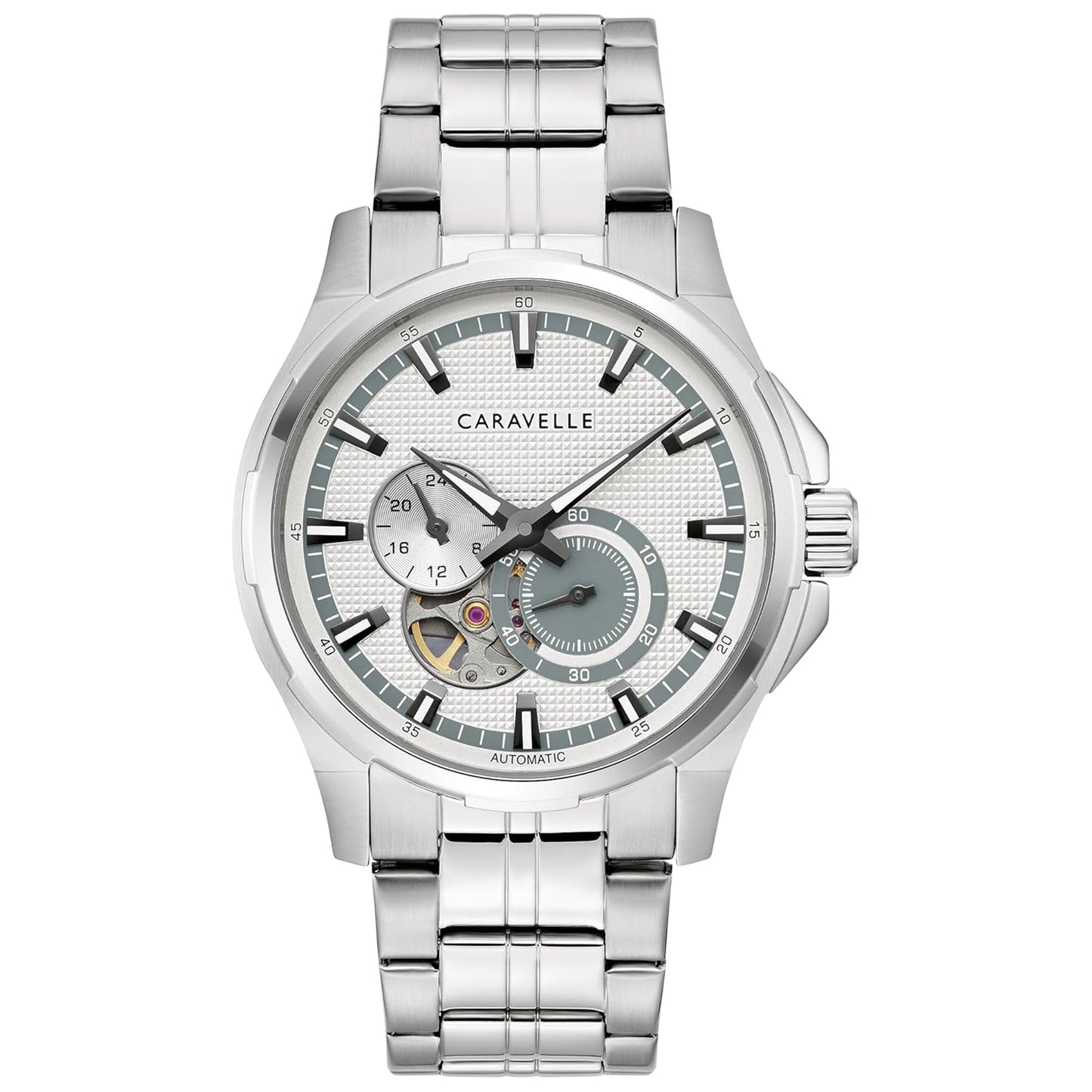 Montre de costume pour homme Caravelle - Acier inoxydable argenté