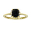 Genuine 1.38ct Sapphire and Diamond Ring in 14KT Yellow Gold