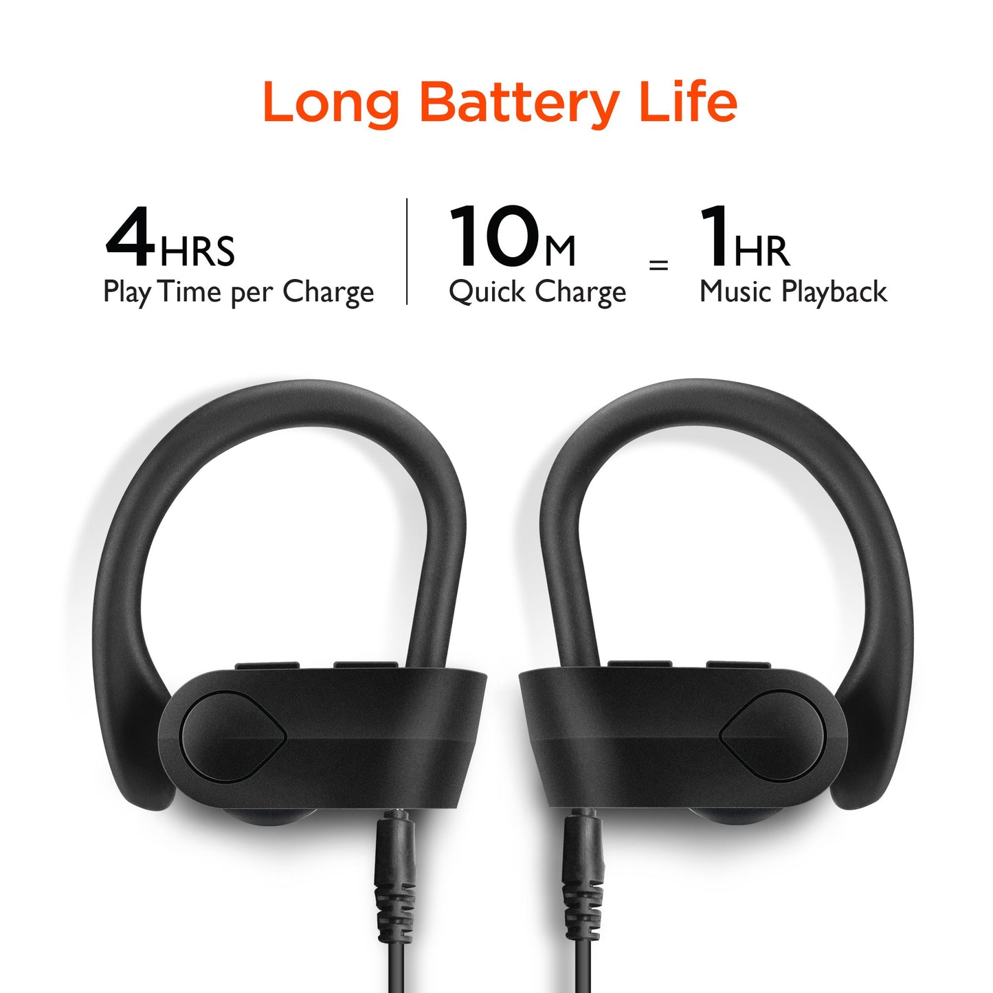 Auriculares Inalámbricos Verdaderos HyperGear Sport X2 - 4 Horas de Reproducción