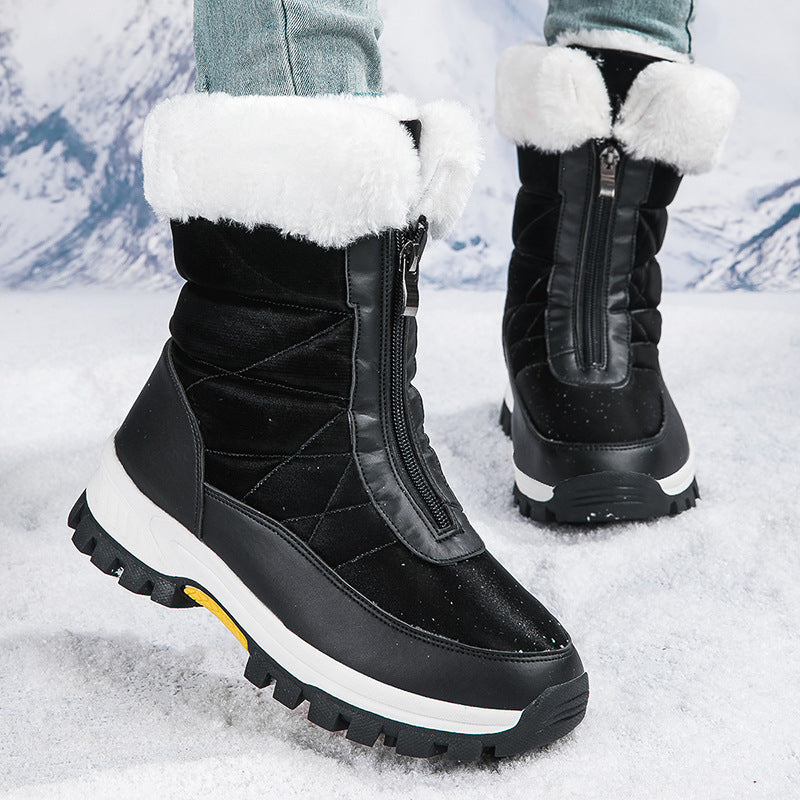 Botas de Nieve de Invierno para Mujer de Caña Alta para Deportes al Aire Libre