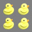Edible Tiny Baby Ducks - Yellow Royal Icing Decorations