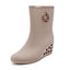 Fashionable Mid-Tube Waterproof Rain Boots for Women