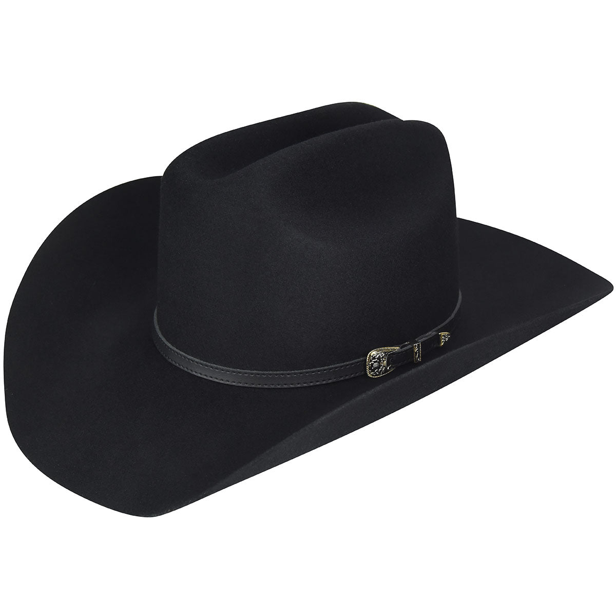 Wichita 2X Black Wool Felt Hat by Bailey - Classic Cattleman Style - Korvel