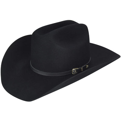 Wichita 2X Black Wool Felt Hat by Bailey - Classic Cattleman Style - Korvel
