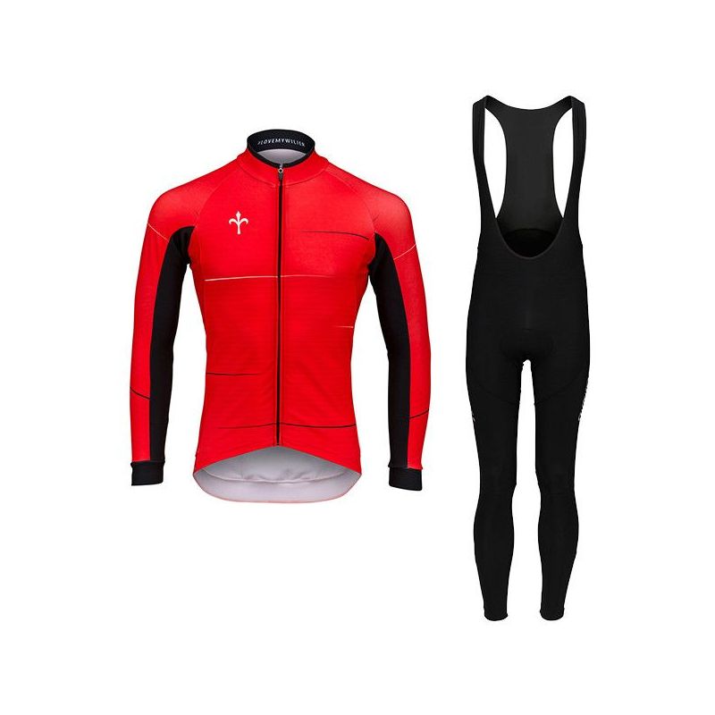 Premium Winter Wool Cycling Jacket Suit