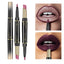 Matte Lipstick Wateproof Double Ended Long Lasting Lipsticks Brand Lip Makeup Cosmetics Nude Dark Red Lips Liner Pencil - Korvel