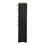 ONTREND Black Shoe Cabinet with 2 Flip Drawers