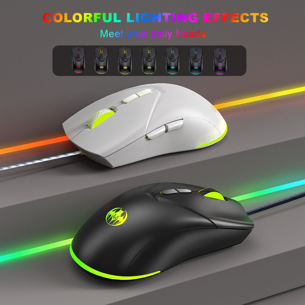 Souris de jeu filaire 7D Youbat - Précision 7200 DPI