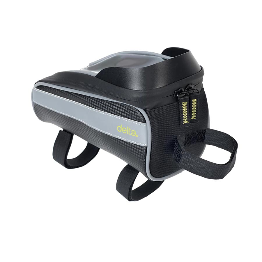 Delta Top Tube Phone Bag - 4.2L Black/Silver