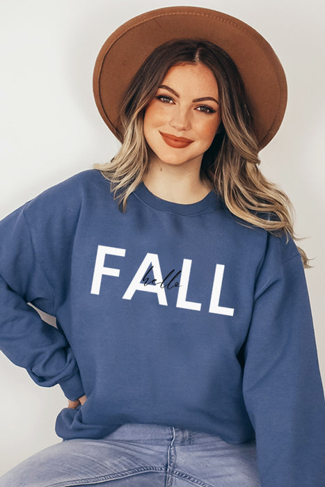 Hello Fall Unisex Cozy Sweatshirt