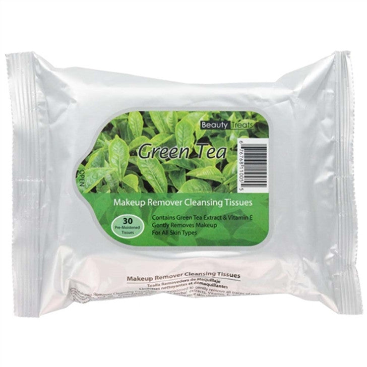 Toallitas Desmaquillantes Beauty Treats - Té Verde, 30 Contenido