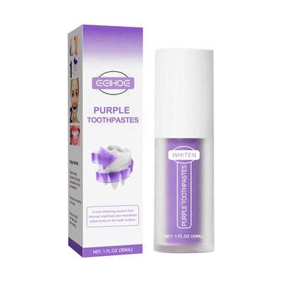 V34 Purple Toothpaste for Brightening and Freshness