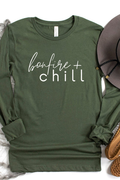 Bonfire + Chill Long Sleeve Tee